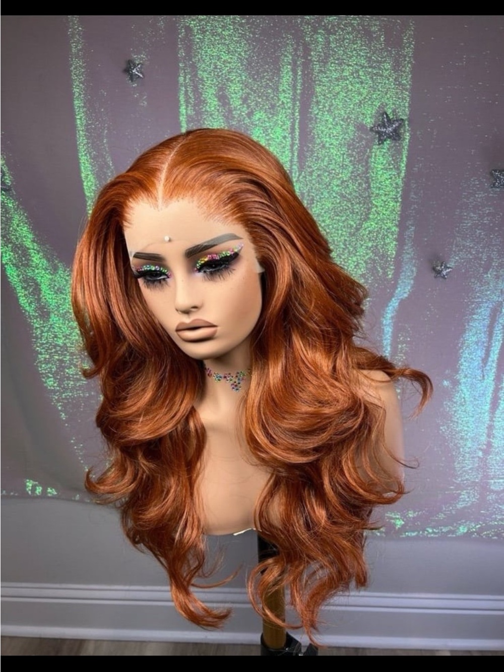 Luxury Copper Red Lace Front Wig - Women Hair
